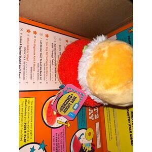 BARK Hot Diggity Dawg Burger Squeaker Dog Toy Plush‎ Toy barkbox